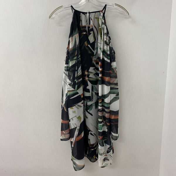 bar III WOMEN'S DRESS black green grey mix L