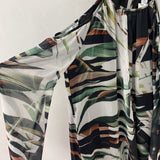 bar III WOMEN'S DRESS black green grey mix L