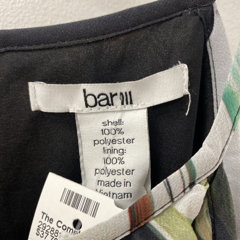 bar III WOMEN'S DRESS black green grey mix L