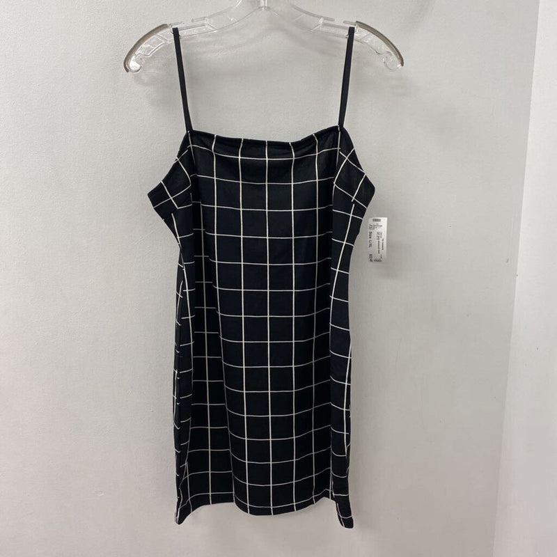 YOINS WOMEN'S DRESS black white mix L/XL