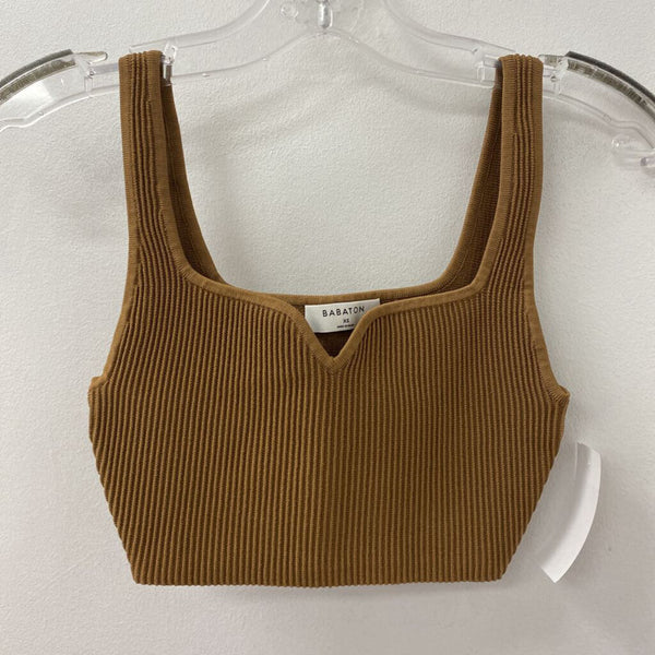 BABATON WOMEN'S TOP medium brown XS