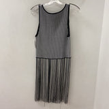 ZARA WOMEN'S TOP black white mix M