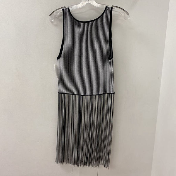 ZARA WOMEN'S TOP black white mix M