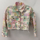 FOR LOVE & LEMONS WOMEN'S DENIM JACKET rainbow mix XS