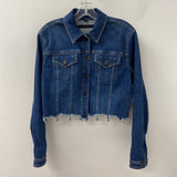 J BRAND WOMEN'S DENIM JACKET dark blue XS