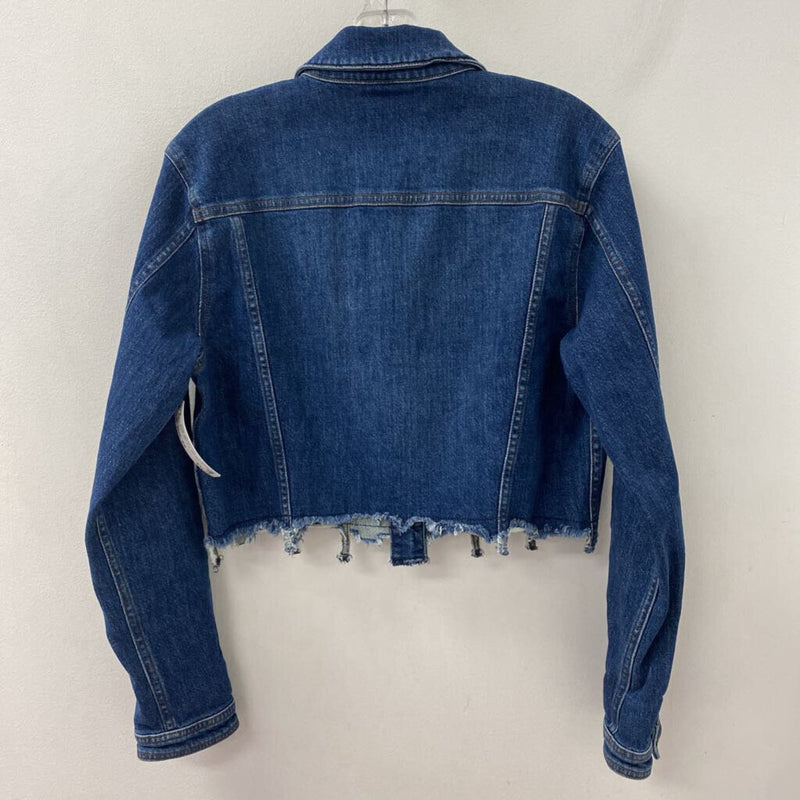 J BRAND WOMEN'S DENIM JACKET dark blue XS