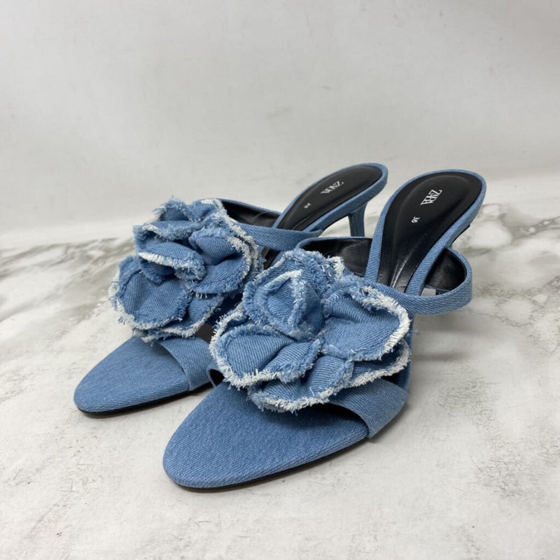 ZARA WOMEN'S SANDALS blue 36