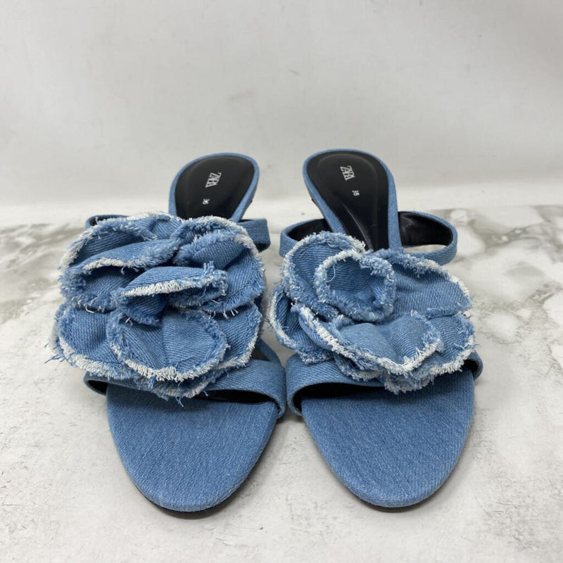 ZARA WOMEN'S SANDALS blue 36