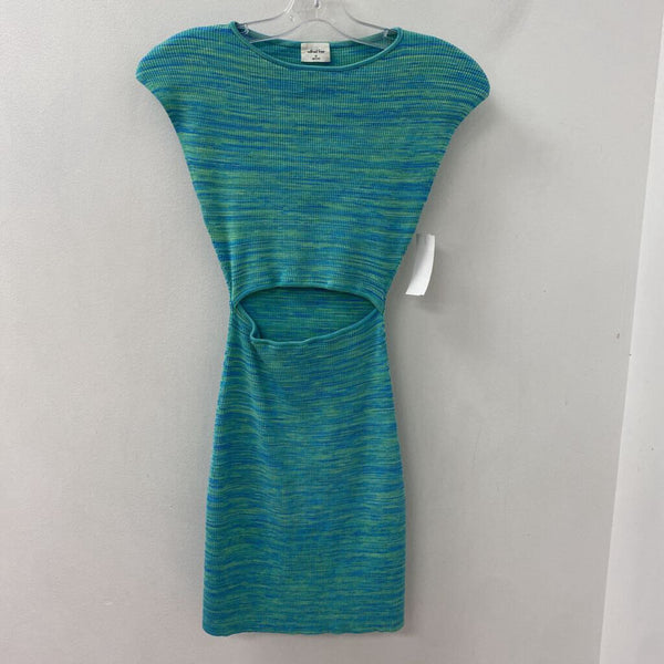 WILFRED WOMEN'S DRESS green blue mix XS