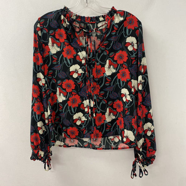 IMPERIAL WOMEN'S BLOUSE/SHIRT black red white S