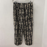 NICOLE MILLER WOMEN'S PANTS black cream mix 6