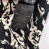 NICOLE MILLER WOMEN'S PANTS black cream mix 6