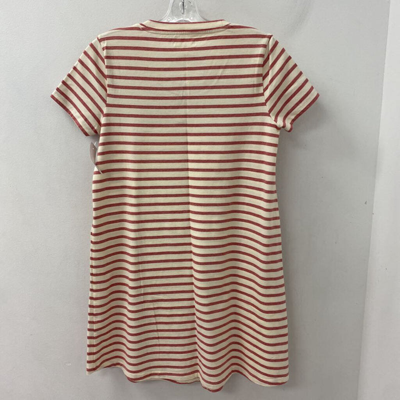 MADEWELL WOMEN'S DRESS red cream mix S