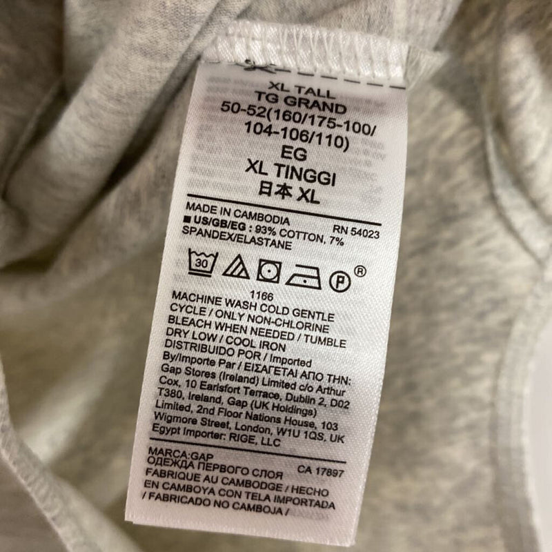 GAP WOMEN'S TOP light grey XL