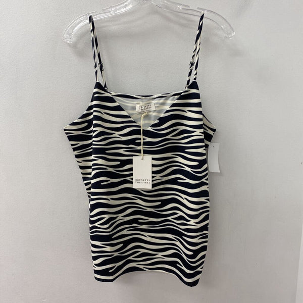 BRUNETTE WOMEN'S TANK/CAMI french navy off white XL