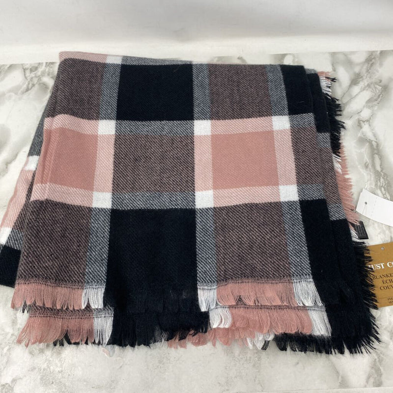 JUST COZY WOMEN'S SCARF/SHAWL black pink white mix
