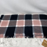 JUST COZY WOMEN'S SCARF/SHAWL black pink white mix