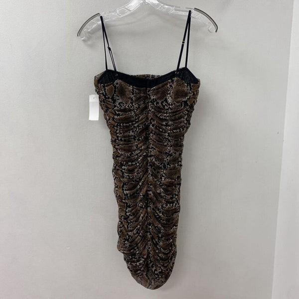 BABATON WOMEN'S DRESS brown black mix 8