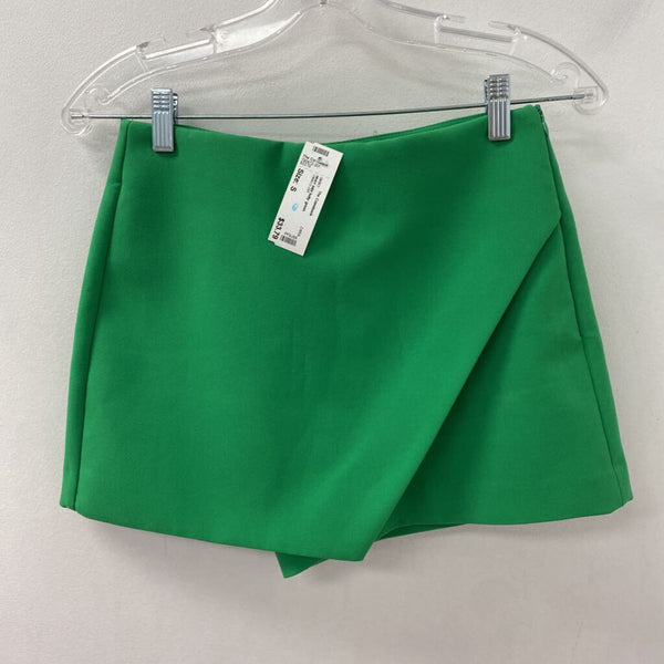ZARA WOMEN'S SKIRT kelly green S