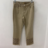 MELANIE LYNE WOMEN'S JEANS beige 10