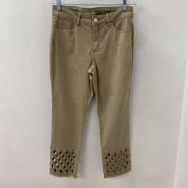 MELANIE LYNE WOMEN'S JEANS beige 10