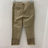 MELANIE LYNE WOMEN'S JEANS beige 10