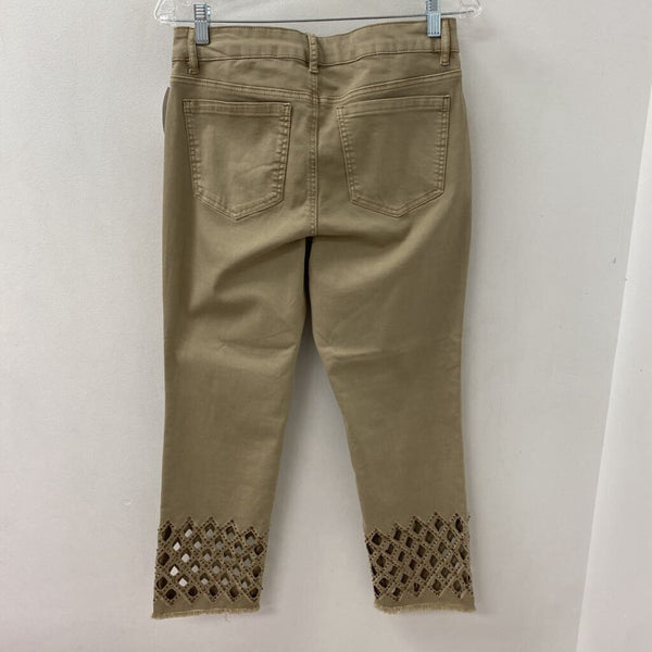 MELANIE LYNE WOMEN'S JEANS beige 10