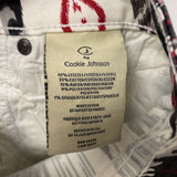 COOKIE JOHNSON WOMEN'S PLUS BOTTOM white black red print XXL/36