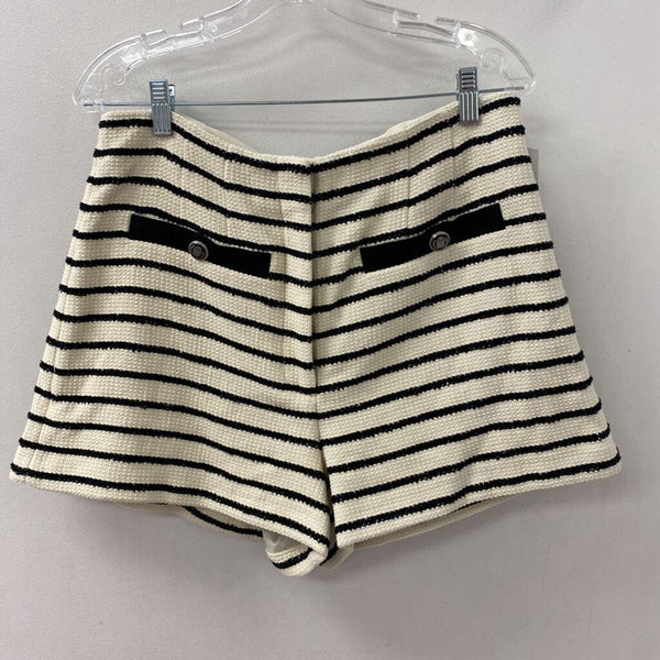 VERONICA BEARD WOMEN'S SHORTS cream black 12