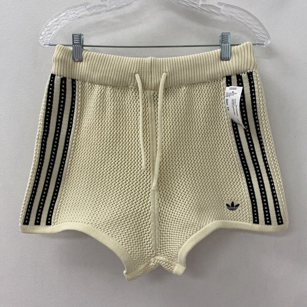 ADIDAS WOMEN'S SHORTS cream black XS