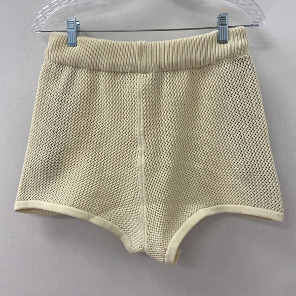 ADIDAS WOMEN'S SHORTS cream black XS