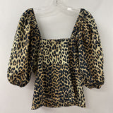 ganni WOMEN'S BLOUSE/SHIRT animal print M/42