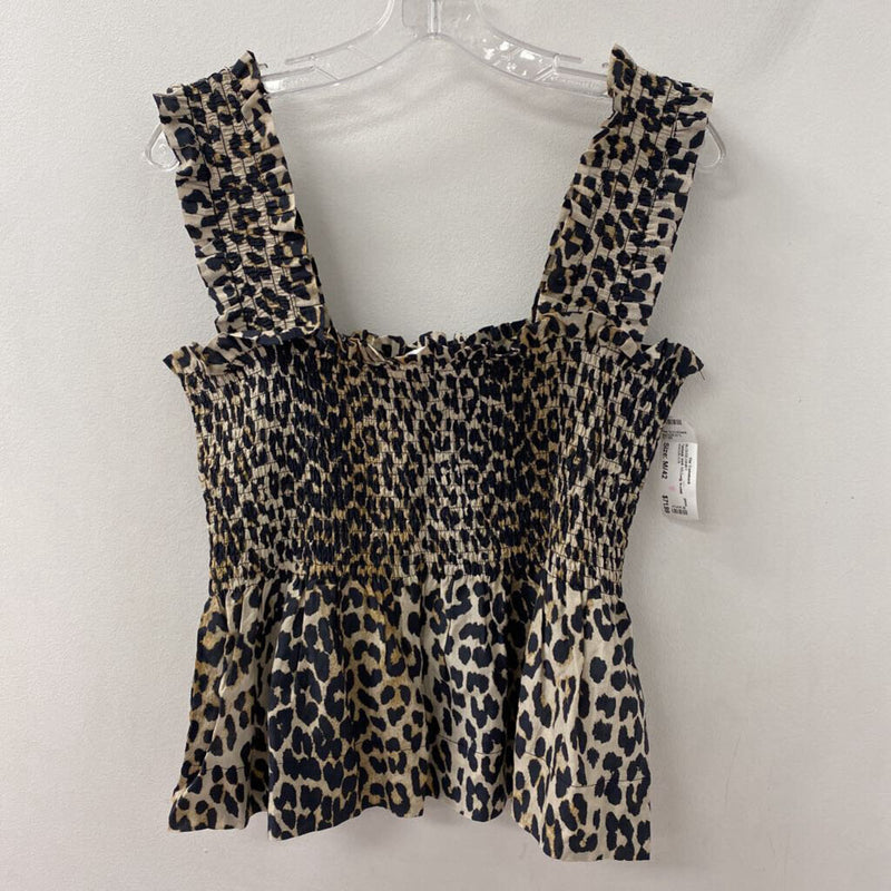 ganni WOMEN'S BLOUSE/SHIRT animal print M/42