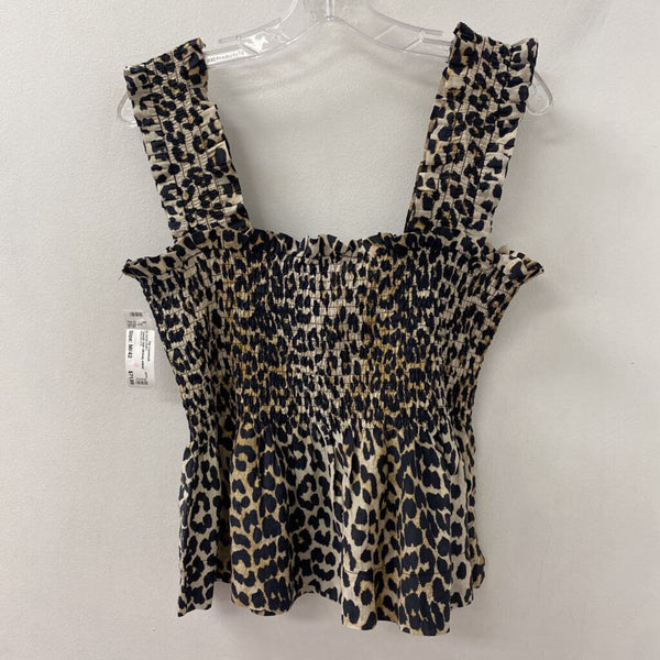 ganni WOMEN'S BLOUSE/SHIRT animal print M/42