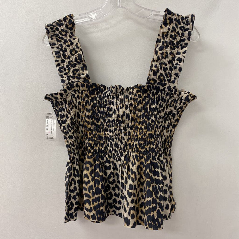 ganni WOMEN'S BLOUSE/SHIRT animal print M/42