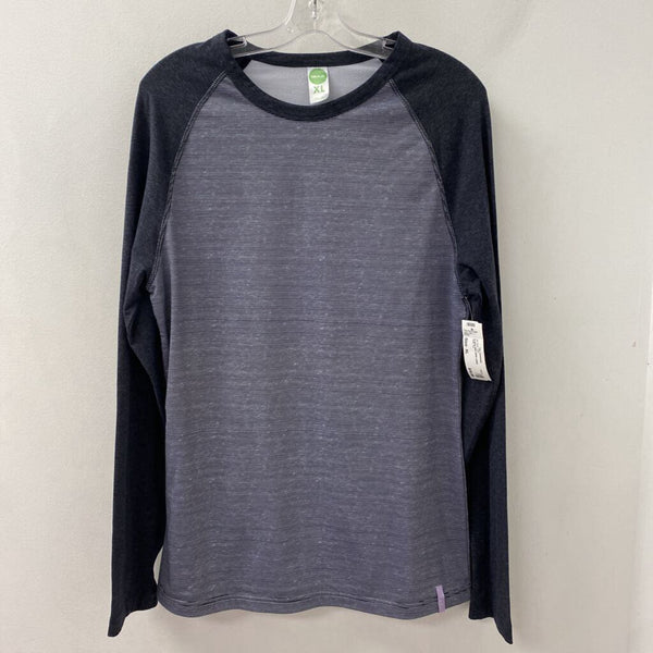 BULA WOMEN'S ACTIVE TOP grey blue white stripe XL