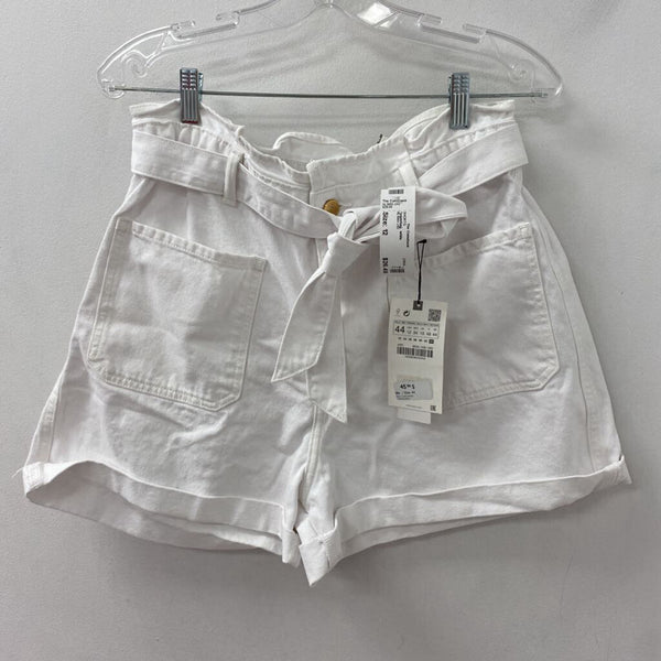ZARA WOMEN'S SHORTS white 12