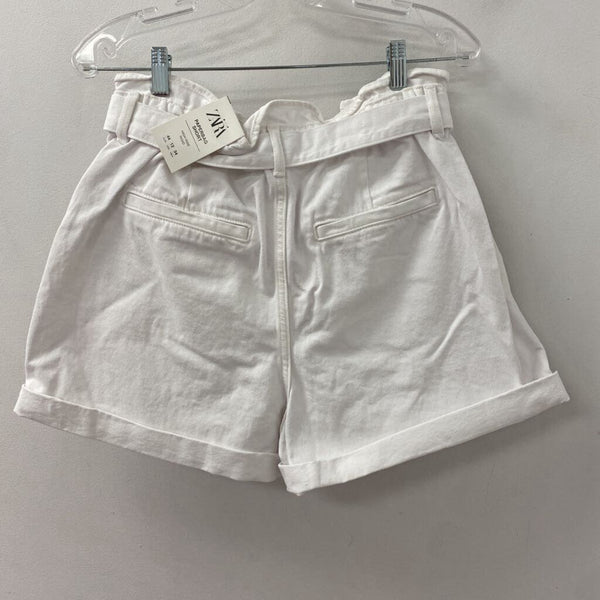 ZARA WOMEN'S SHORTS white 12