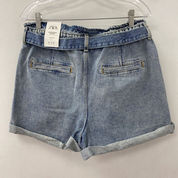 ZARA WOMEN'S SHORTS blue 12