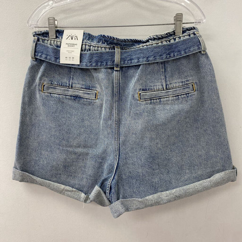 ZARA WOMEN'S SHORTS blue 12