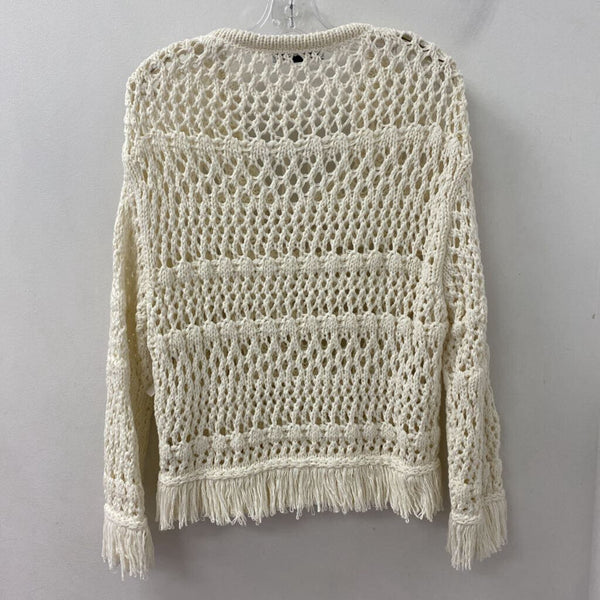 ZARA WOMEN'S SWEATER white M