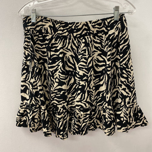 JOE FRESH WOMEN'S SKIRT black tan mix M