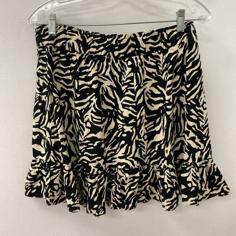 JOE FRESH WOMEN'S SKIRT black tan mix M