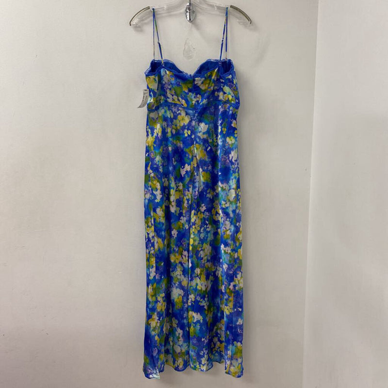 ASTR WOMEN'S DRESS blue yellow green mix XL