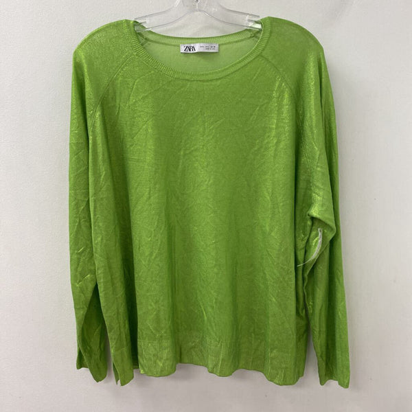 ZARA WOMEN'S SWEATER green L