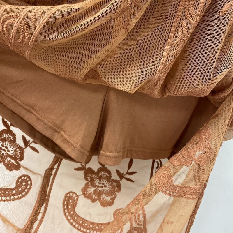 WISHLISH WOMEN'S DRESS terra cotta L