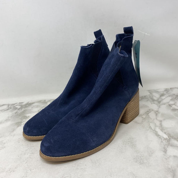 TOMS WOMEN'S BOOTS navy 10