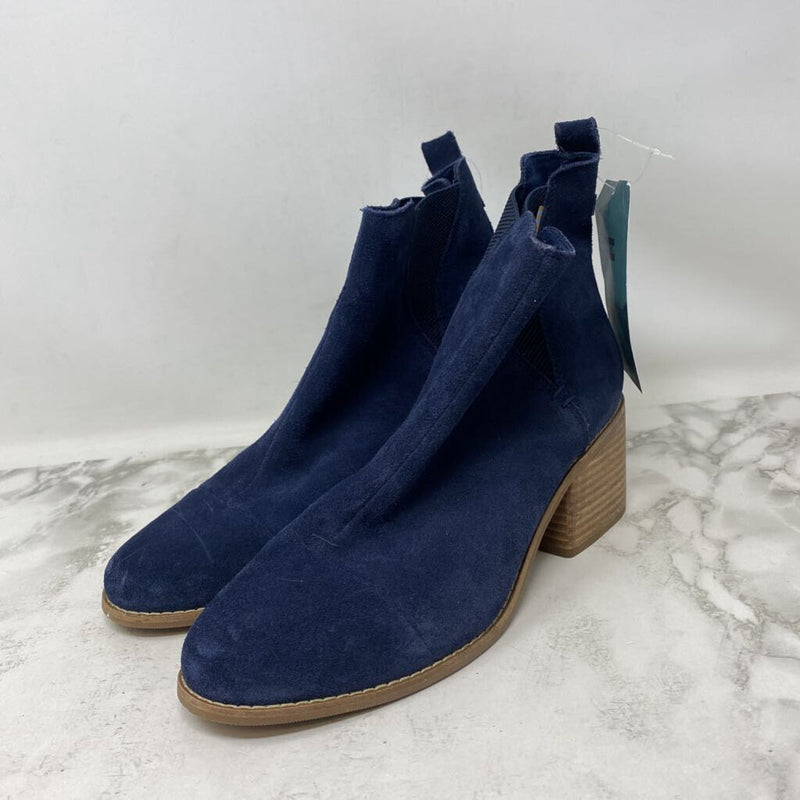 TOMS WOMEN'S BOOTS navy 10