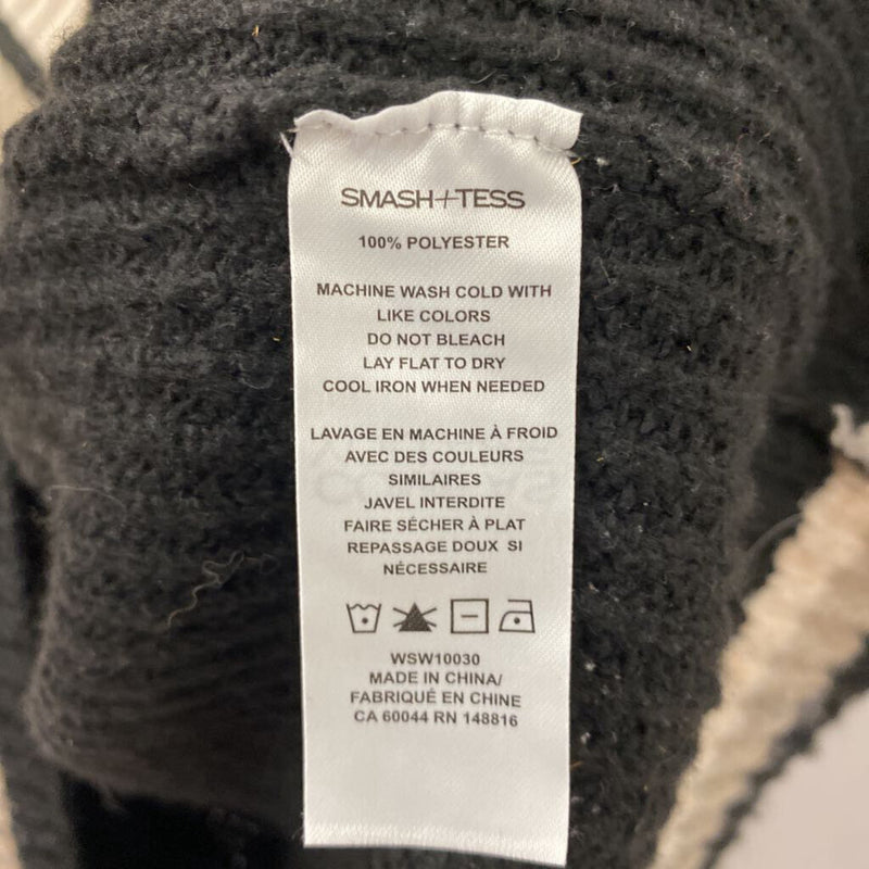 smash + tess WOMEN'S SWEATER black taupe mix 2X