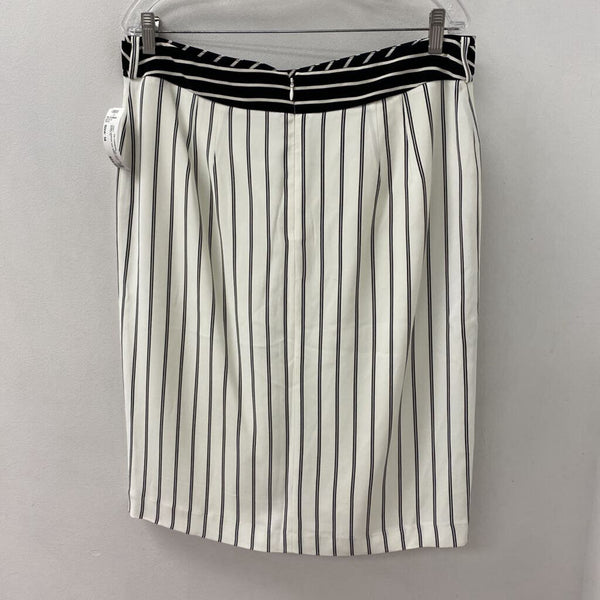 ANN TAYLOR WOMEN'S SKIRT white black mix 14